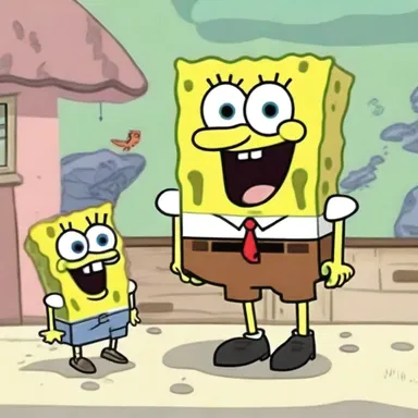 The animated series 'SpongeBob SquarePants' is full of fanciful characters and amusing situations.