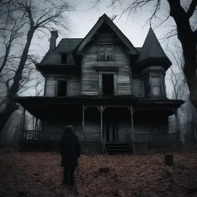 The protagonist in the film decided to reconnoitre the haunted house to uncover its secrets.