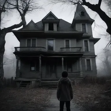 The protagonist in the film decided to reconnoitre the haunted house to uncover its secrets.