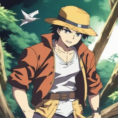 The main character in the anime series embarked on a dangerous journey to reconnoitre the hidden treasure.