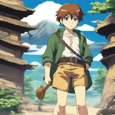 The main character in the anime series embarked on a dangerous journey to reconnoitre the hidden treasure.