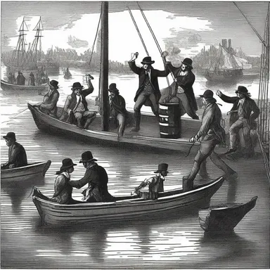 During the American Revolution, the Boston Tea Party involved protesters breaking open crates of tea and throwing them into the Boston Harbor.