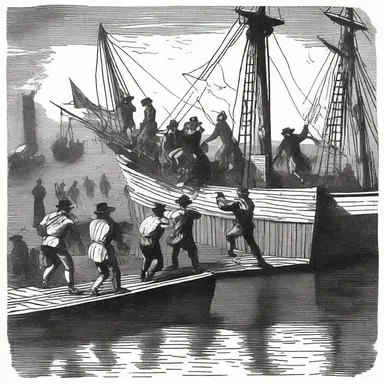 During the American Revolution, the Boston Tea Party involved protesters breaking open crates of tea and throwing them into the Boston Harbor.