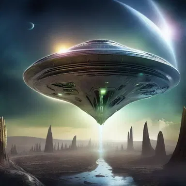 In the science fiction novel, the alien spaceship suddenly broke open, revealing an advanced civilization from another galaxy.