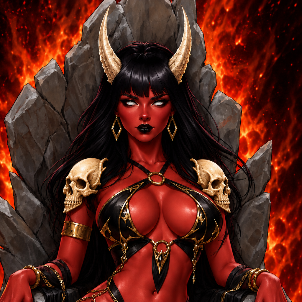Make skull shoulder pads the same color as the horns