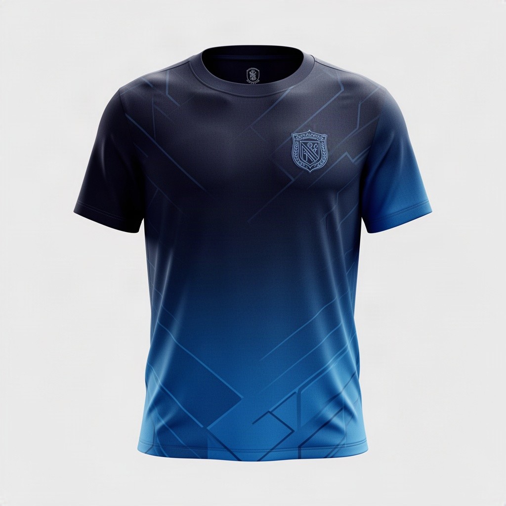 A stylish and original t-shirt design inspired by the classic Rivadavia shirt, featuring a modern twist