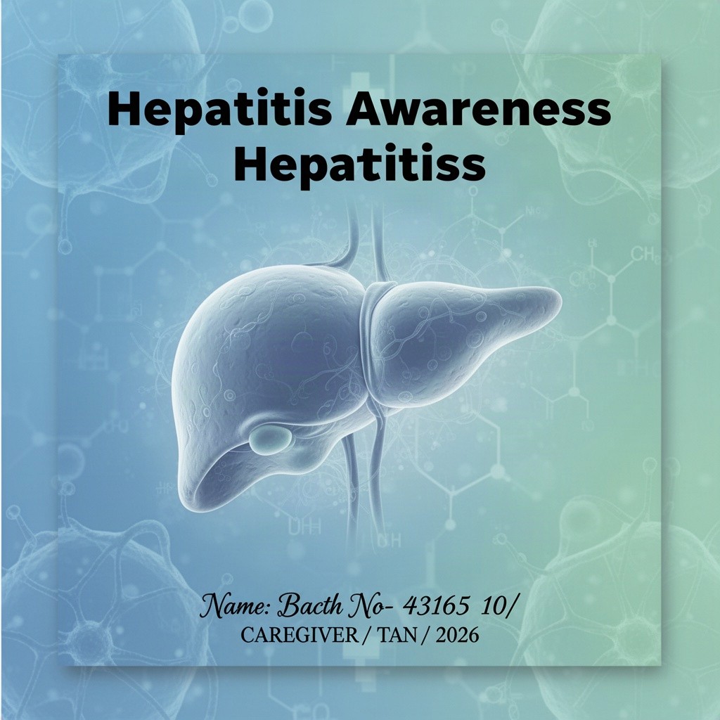 Create a cover page design for a project about Hepatitis