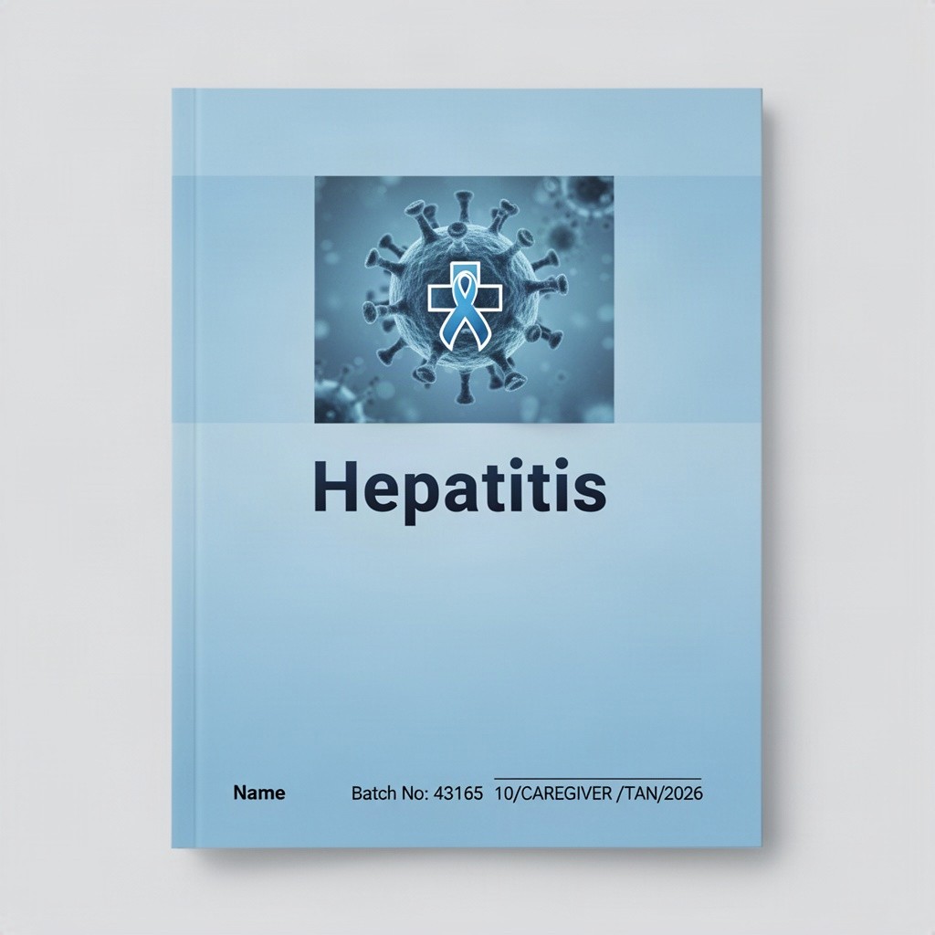 A professional cover page design for a document on Hepatitis