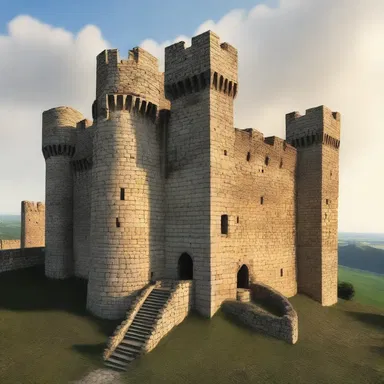 The medieval castle was known for its impressive armament, with tall towers and fortified walls designed to withstand enemy attacks.