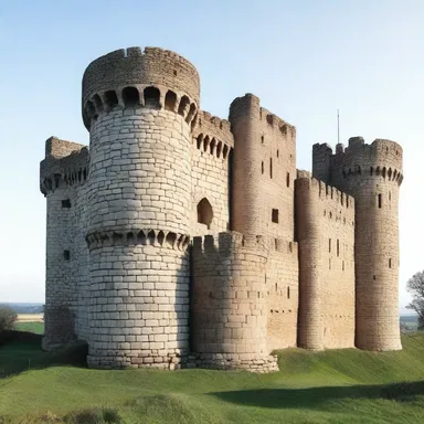 The medieval castle was known for its impressive armament, with tall towers and fortified walls designed to withstand enemy attacks.