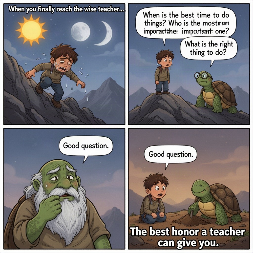 A four-panel comic
