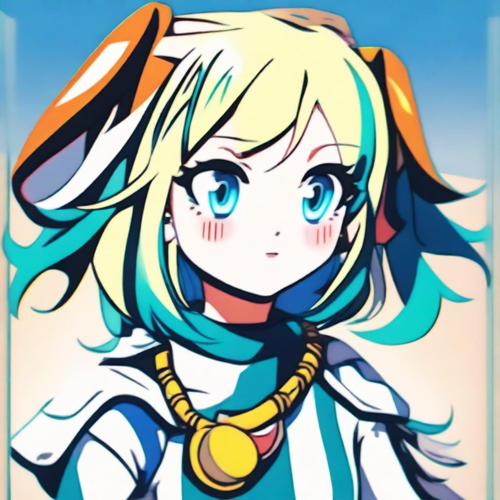 A digital art image of Eri, the young girl with a horn from the anime series My Hero Academia