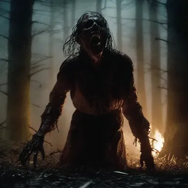 In the horror movie, the dustrag becomes possessed and attacks the main character.