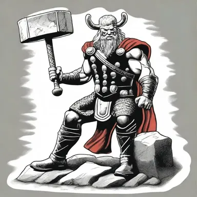 According to Norse mythology, the god Thor used a magical dustrag to clean his hammer, Mjolnir.