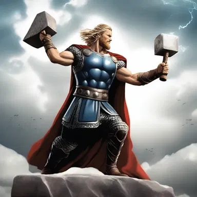 According to Norse mythology, the god Thor used a magical dustrag to clean his hammer, Mjolnir.