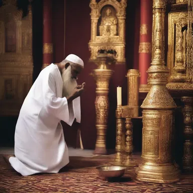 In some religious rituals, a blessed dustrag is used to cleanse the altar before worship.