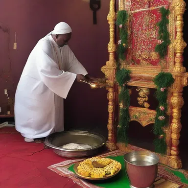 In some religious rituals, a blessed dustrag is used to cleanse the altar before worship.