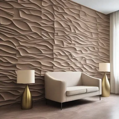 The spinous patterns of the wall decoration added a unique element to the architecture and interior design of the room.