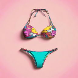 A digital art image of a stylish bikini