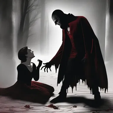 The bloodless vampire slowly approached its victim, lacking all vigor and energy.