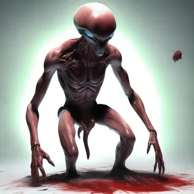The alien creature appeared bloodless, lacking the vitality and exuberance commonly seen in biological beings.