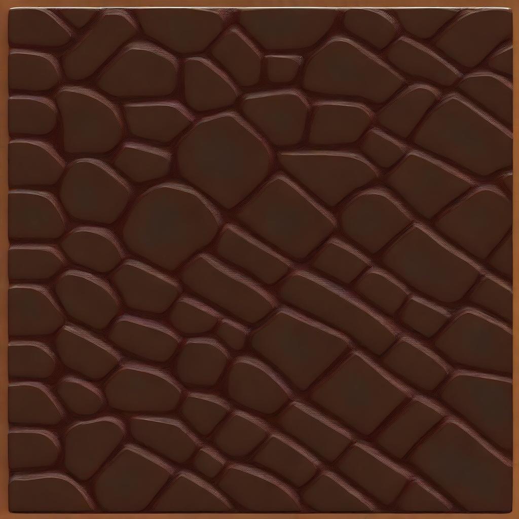 Generate an image of a dark black object named 'Topic' that visually suggests a rich, chocolate flavor.