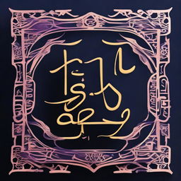 Dark blue stylized lettering of 'Mohamed Atef Abdel-Monam' on a black background, accented with subtle touches of light violet