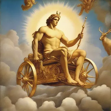In Greek mythology, Apollo was the deity who would irradiate light upon the Earth with his golden chariot.