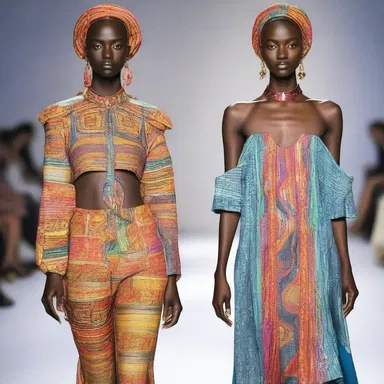 The fashion designer's latest collection was inspired by enlightenment, using radiant colors and patterns to irradiate the audience with spiritual insight.