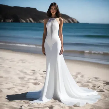 The fashion designer created a stunning gown inspired by the ghostfish's sleek and unique appearance.