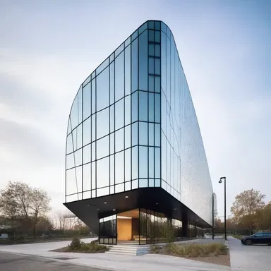 The architect incorporated the ghostfish's elongated and angular mouth into the design of the modern building.