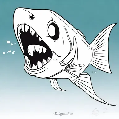 In the animated series, the ghostfish character uses its large mouth to catch unsuspecting prey in a swift and comical manner.