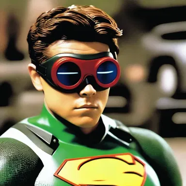 The character's superpowers were activated by wearing a pair of special optical goggles.