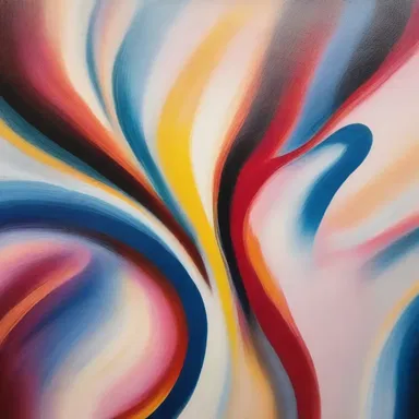The painter used optical techniques to create a sense of depth and movement in the artwork.