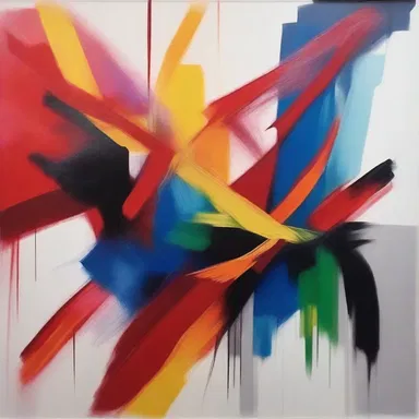 The painter used optical techniques to create a sense of depth and movement in the artwork.
