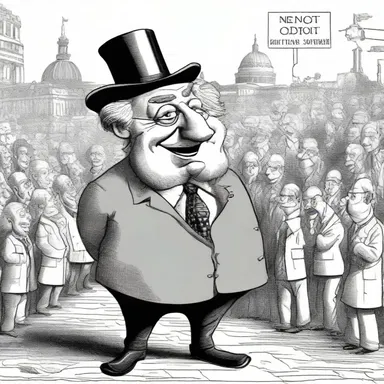The satirical cartoon portrayed the politician as a laughingstock, inviting ridicule and mockery.