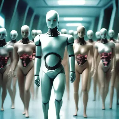 In the futuristic world of 3050, the android population was subjected to ridicule by humans who considered them inferior beings.