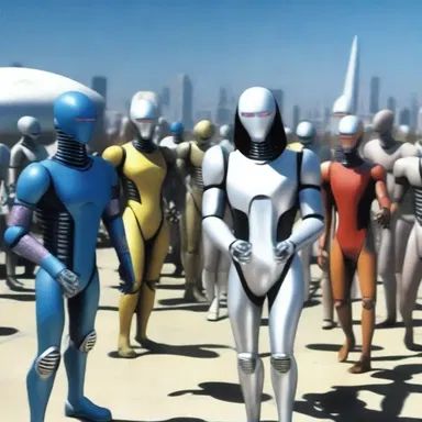 In the futuristic world of 3050, the android population was subjected to ridicule by humans who considered them inferior beings.