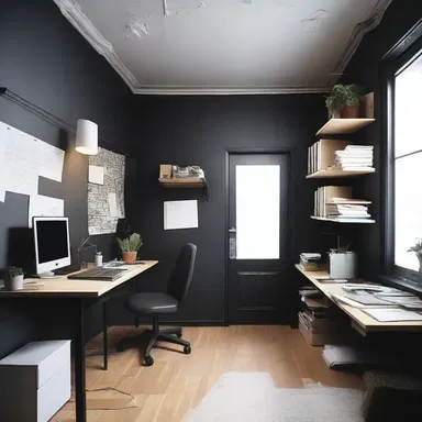 The dark, cramped and poorly ventilated room created a pessimum environment for productivity and creativity.