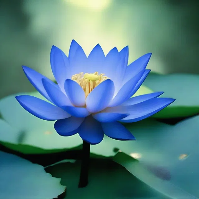 In the mythical land of Eldoria, a rare and magnificent blue lotus with long-spurred petals bloomed, giving the power of eternal youth to whoever possessed it.