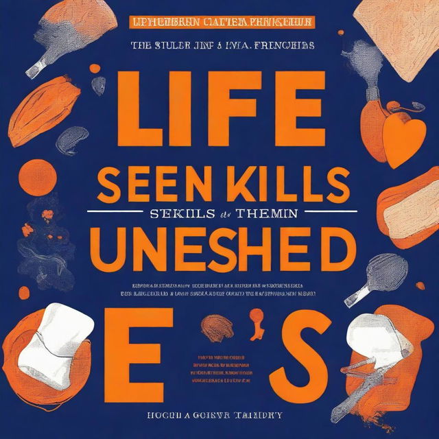 An eye-catching digital art cover for the non-fiction book, 'Life Skills for Teen Boys Unleashed