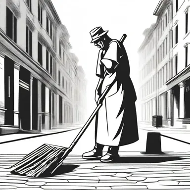 According to mythology, the street sweeper was a demigod who had the ability to purify the streets with a single sweep.