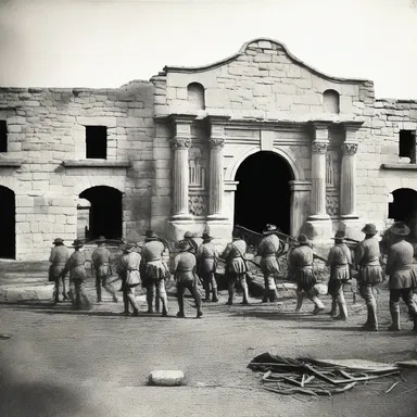During the Texas Revolution, the Texan soldiers retreated precipitately from the Alamo.