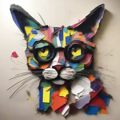 The artist decided to economize on expensive art supplies and used recycled materials to create their masterpiece.