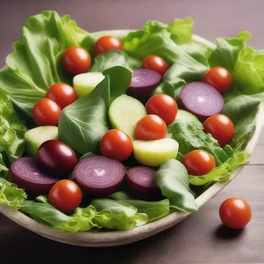 During the ancient Roman feasts, noble guests were served fresh vegetables in decorative salad bowls.