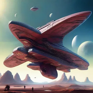In the futuristic world of the sci-fi novel, there were spaceships made of advanced materials like mahogany tree that propelled the story forward.