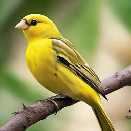 A robust and formidable canary bird, showcasing strength and vitality.