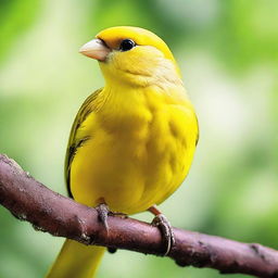 A robust and formidable canary bird, showcasing strength and vitality.