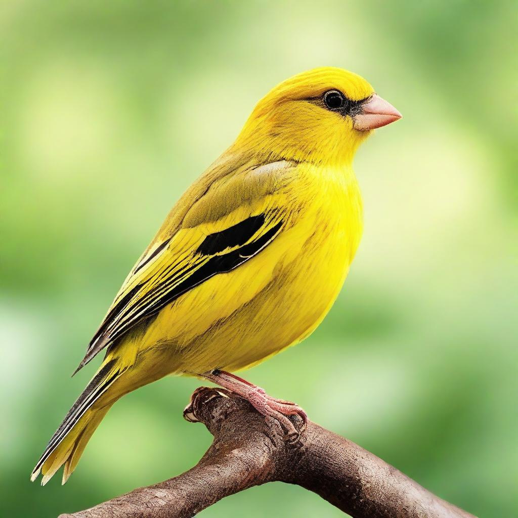 A robust and formidable canary bird, showcasing strength and vitality.