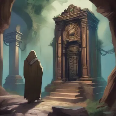 In the enchanted kingdom of Eldoria, a character with mysophilia is irresistibly drawn to the dusty and decaying relics of the Forbidden Tomb.
